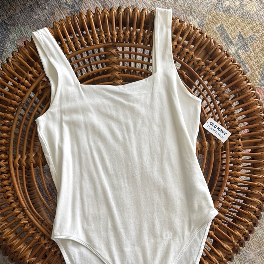 Old Navy White Bodysuit Size M NWT